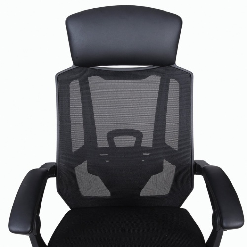 Кресло офисное Brabix Nexus ER-401 сетка/ткань/экокожа, черное 531835 фото 3